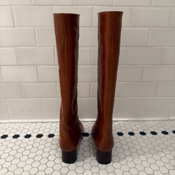 Loeffler Randall Gia Tall Leather Boots. Cognac. Size 8.5 - Picture 4 of 5